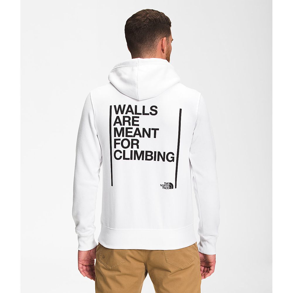 The North Face Hoodie Mens Australia - The North Face Walls Pullover White (VCI-634120)